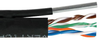 Cat5E, Outdoor Aerial Messenger Figure 8, Pe Jacket, 4 Pr. Solid 24 Awg, 1,000Ft, Black Rohs Compliant L-Com - 02AH4078 - Newark, An Avnet Company
