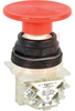 Pushbutton, Non-Illum'd Red Mush, Moment, 1NO-1NC, 30mm, 10A, 600V, Screw Clamp -- 70060441