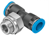 Push-in T-fitting - QSMT-G1/8-6 - Festo Corporation