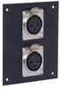Universal Sub-Panel, Dual XLR 3 Pin Female Couplers - REF00041 - MilesTek Corporation