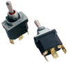NT Series Toggle Switch, Panel stand-off feature; 2 pole step base, 3 position, Quick Connect terminal, Standard Lever - 62NT91-1 - Honeywell Sensing & IoT