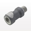 NS6 Series Coupling Body, Shutoff Polypropylene In-Line Pipe Thread - NS6D10008 - Qosina Corp.