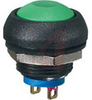 Switch; IP67 Sealed; PB; Latching; Black Act/Wire Leads/Green LED - 70066024 - Allied Electronics, Inc.