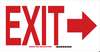 Exit & Directional Sign - 47034 - Brady Corporation