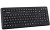 Washable Induproof Med Silicone Keyboard with Antimicrobial Surface In Black Colour -- TKG-105-MED-IP68-BLACK - Image