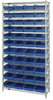 Open Wire Shelving, 12Shelves, 44Bin/blu; Shelving Unit Type Quantum Storage - 44AC8080 - Newark, An Avnet Company