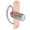 Compression Latch, Self-Adjusting, Medium Size, No Restriction, Knurled Knob, Weld Installation, Smooth Spring, Steel, Copper Plated, Bright - 57-10-202-50 - Southco