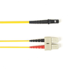 3m (9.8ft) SCMTRJ YL OM4 MM Fiber Patch Cable INDR Zip OFNP - FOCMPM4-003M-SCMT-YL - Black Box