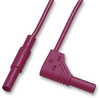 Test Lead, 4Mm Right Angle Banana Plug To 4Mm Banana Plug, Red, 1 Kv, 16 A, 1 M Rohs Compliant Hirschmann Test And Measurement - 92K7180 - Newark, An Avnet Company
