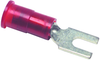 Terminal, Spade/fork, #4, Crimp, Red; Product Range Multicomp - 14T2219 - Newark, An Avnet Company
