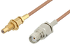 SMA Female to SSMC Jack Bulkhead Cable 18 Inch Length Using RG178 Coax - PE3C4394-18 - Pasternack