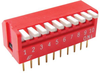Dip Switch, 10Pos, Spst, Piano Key, Th; No. Of Circuits E-Switch - 15N7573 - Newark, An Avnet Company