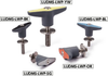 Plastic Clamp Levers with Flat Washers for Slotted Holes - LUDMS-52-6-20-LWP20-BK - NBK America LLC