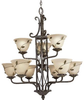 P4024-77 Mid. Chandeliers-Glass Up - 762481 - Capital Lighting, Inc.