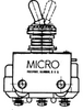 MICRO SWITCH AT Series Toggle Switch, 2 pole, 2 position, Screw terminal, Standard Lever -- 5AT2 - Image