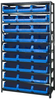 Open Shelving, 10Shelves, 27Bins, Blue; Shelving Unit Type Quantum Storage - 44AC5673 - Newark, An Avnet Company