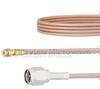 Snap-On MMBX Plug to SMA Male Cable RG316 Coax in 12 Inch - FMCA1419-12 - Fairview Microwave Inc.