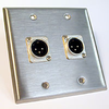HAVE 2Gang Stainless Wallplate 2XLRM - HAVWP2009XLRM2 - HAVE, Inc.