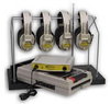 4-Person Wireless Headphone System, 72.500 MHz (Blue) - CLS725-4 - Visual Sound, Inc.