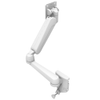 Monitor Mount, Height Adjusting, Double Arm, With VESA Mounting Plate, Rail Mount, Aluminum Alloy, Powder Coat, White - AV-D32-72W172-76 - Southco