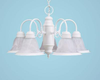 Mid. Chandeliers-Glass Down - 730381 - Capital Lighting, Inc.