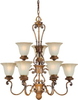 2493-09-41 Mid. Chandeliers-Glass Up - 413426 - Capital Lighting, Inc.