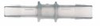 Barbed fittings, Reducing Connector, Natural PP, 1