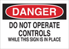Brady B-401 Polystyrene Rectangle White Machine & Equipment Sign - 10 in Width x 7 in Height - 22953 - 754476-22953 - R. S. Hughes Company, Inc.