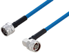 Plenum N Male to N Male Right Angle Low PIM Cable 50 cm Length Using SPP-250-LLPL Coax Using Times Microwave Parts - PE3C6205-50CM - Pasternack