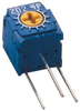 Trimmer Pot, Cermet, 100R, 1Turn, Th; Track Resistance Nidec Copal Electronics - 58AC2453 - Newark, An Avnet Company