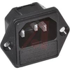 Fuseholder; 250 VAC; 5 x 20 mm; 6 mm (Max.); Panel Mount; -25 to degC - 70080631 - Allied Electronics, Inc.