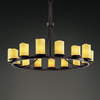CNDL-8715-14-AMBR-DBRZ Large Chandeliers-Pillar Candle - 671597 - Capital Lighting, Inc.