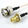 BNC Male to SMA Female Bulkhead Cable RG-316 Coax in 36 Inch - FMC0812315-36 - Fairview Microwave Inc.