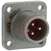 connector,metal circ,box mount recept,no bkshl,size 10sl,3 #16 solder pin cont - 70143514 - Allied Electronics, Inc.