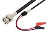 BNC Male to Mini Alligator Clip Cable 60 Inch Length Using RG58 Coax - PE33546-60 - Pasternack