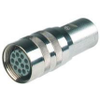 N11R, M26 x 1.5 thread, Field Attachable, Female, Straight, Metal housing, AC 25 V / DC 50 V, 5 A, PG 13.5 thread, cable gland sold seperately - N11R EF S - Belden Inc.