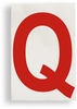 ToughStripe Die-Cut Red Letter Q - 121789 - Brady Corporation
