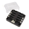 Egis Mobile Electric 8028B, RT Fuse Block 6-Position, ATO/ATC, with LED Indication & Clear Cover -- 82025 - Image