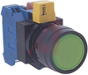 Switch,NON-Illuminated,Pushbutton,ROUND,FLUSH,Momentary,1NO GREEN - 70174967 - Allied Electronics, Inc.