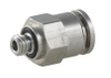 6mm O.D. Tube to 10-32 Thread, Straight Fitting - PTC-6MM - Beswick Engineering Co., Inc.