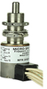 Environmentally sealed limit switch with Leadwire termination, Plunger actuation, Four Pole Double Throw Circuitry, 7 A (Resistive) ampere rating at 28 Vdc, Military Part Number MS21321-2 -- 404EN1-6 - Image