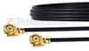 UMCX 2.1 Plug to UMCX 2.1 Plug Cable 0.81mm Coax in 9 Inch and RoHS Compliant - FMCA1056-9 - Fairview Microwave Inc.
