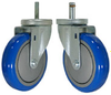 Stem Caster - Blue/Gray Polyurethane Wheel - Model L3 - L3BP5X - Caster City, Inc.