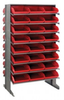 Bins & Systems - 4'' Shelf Bins (QSB Series) - Sloped Shelving Units - Double Sided Pick Racks - QPRD-109 - Image