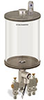 Levelux Clear View Multiple Feed Electro Lubricator, 1/2 gal Acrylic Reservoir, 3 Feeds, 1/4” OD Tube Outlets, 24VDC - B5177-064AB03024D1W - Oil-Rite Corp.