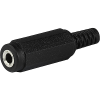 Line Socket, solder terminal, insulated, 3-pole, Audio Plug/Sockets, 3.5 mm - 4832.3300 - SCHURTER Inc
