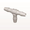 T Connector, Barbed, Natural - HT4 - Qosina Corp.