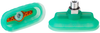 Bellows suction cup (oval) for high dynamic on curved, oily surfaced workpieces SPOB1f 80x35 SI-55 G1/4-AG -- 10.01.06.03740 - Image
