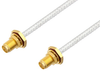 SMA Female Bulkhead to SMA Female Bulkhead Cable 36 Inch Length Using PE-SR402FL Coax, LF Solder, RoHS - PE33864LF-36 - Pasternack