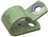 Cable Clamp, 0.875, Nylon, Grn, Screw; Cable Clamp / Clip Type Essentra Components - 66AJ4203 - Newark, An Avnet Company